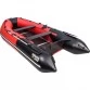 Надувная 3-местная ПВХ лодка Ривьера Компакт 3400 СК (красно-черная)