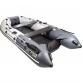 Надувная 3-местная ПВХ лодка Ривьера Максима 3200 НДНД  Гидролыжа (светло-серый/графит)