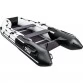 Надувная 3-местная ПВХ лодка Ривьера Максима 3400 СК (светло-серый/черный)