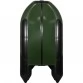 Надувная 5-местная ПВХ лодка Ривьера Максима 3800 СК (зелено-черная)