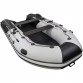 Надувная 4-местная ПВХ лодка Ривьера Максима 3600 НДНД  Гидролыжа (светло-серый/черный)