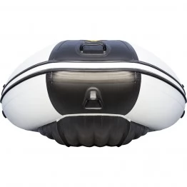 Надувная 6-местная ПВХ лодка Ривьера Максима 4000 НДНД  Гидролыжа (светло-серый/черный)