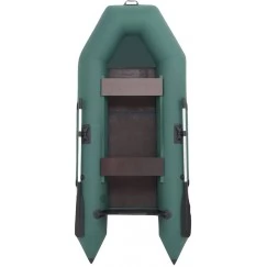 Надувная 2-местная ПВХ лодка Три Акулы LTAM 270 (зеленая)