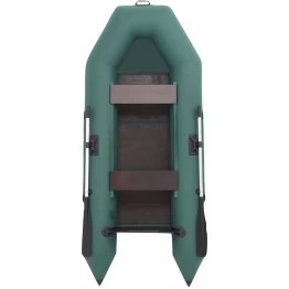 Надувная 2-местная ПВХ лодка Три Акулы LTAM 270 (зеленая)