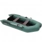 Надувная 2-местная ПВХ лодка Три Акулы LTAM 270 (зеленая)