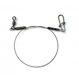 Титановые поводки AFW Titanium Black Oxide Leaders оснащённые вертлюгом и застёжкой, тест: 13.6 кг (2 шт.)