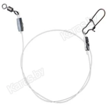 Флюорокарбоновый поводок AFW Hi-Sea Fluorocarbon Leader оснащён вертлюгом и застёжкой 23 см (1 шт.)