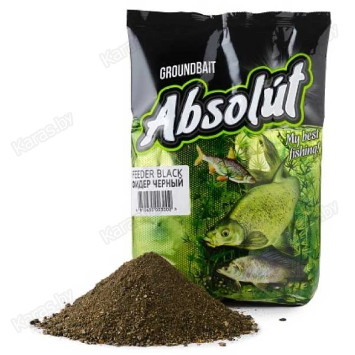 Прикормка Absolut Фидер черный (темная) 750 г