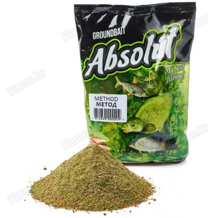 Прикормка Absolut Метод (зеленая) 750 г
