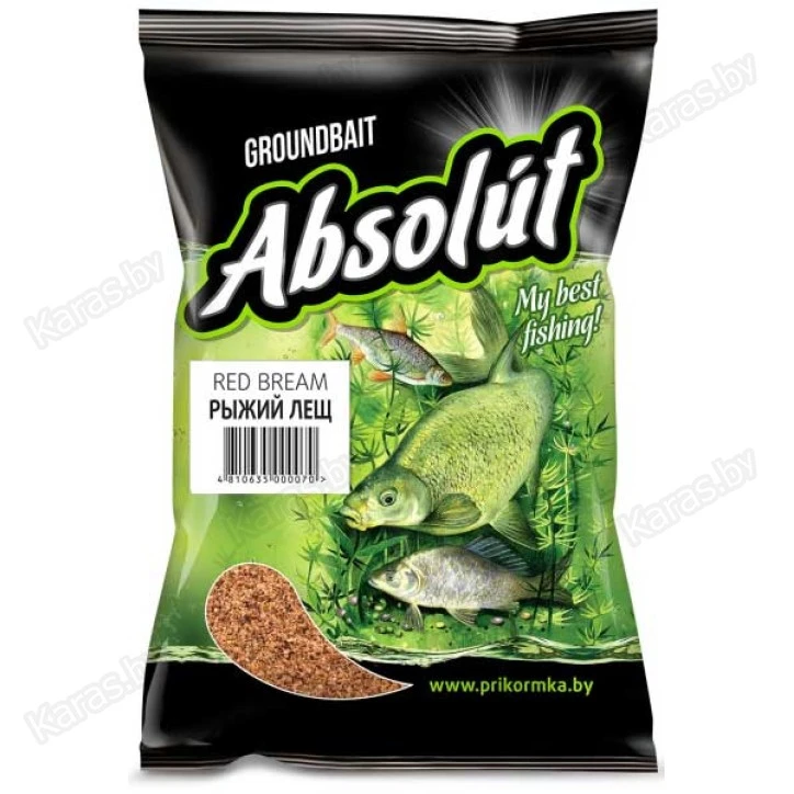Прикормка Absolut Рыжий лещ (темная) 750 г