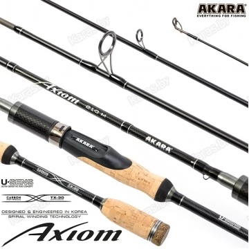 Спиннинг Akara Axiom M, углеволокно, штекерный, 2.25 м, тест: 6-28 г, 132 г