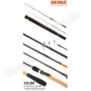 Спиннинг Akara Black Hunter 702 M, углеволокно, штекерный, 2.1 м, тест: 5-22 г, 136 г