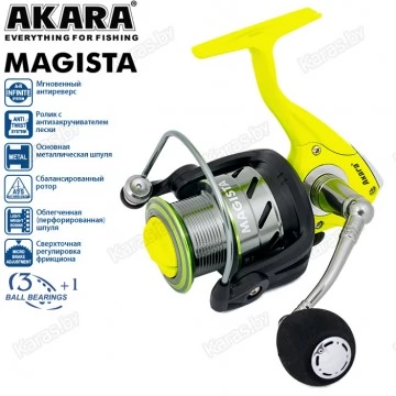 Безынерционная катушка Akara Magista AFM2000-4