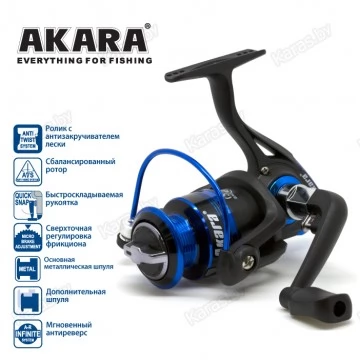 Безынерционная катушка  Akara Geden FG2000A. 3 ш.п. + 1 р.п.