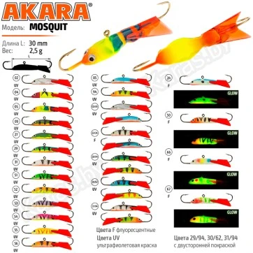 Балансир Akara Mosquit 30, 2.5 г