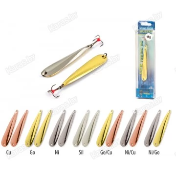 Блесна вертикальная зимняя Akara Ice 3406 с тройником  BL-3406-15-** (15гр)