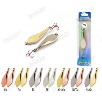 Блесна вертикальная зимняя  Akara Ice 3408 с тройником  BL-3408-10-** (10гр)