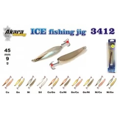 Блесна вертикальная зимняя  Akara Ice 3412 с тройником  BL-3412-9-** (9гр)