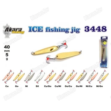 Блесна вертикальная зимняя Akara Ice 3449 с тройником BL-3449-7-** (7гр)