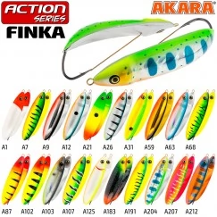 Блесна колеблющаяся незацепляйка Akara Action Series Finka (70мм/15г)
