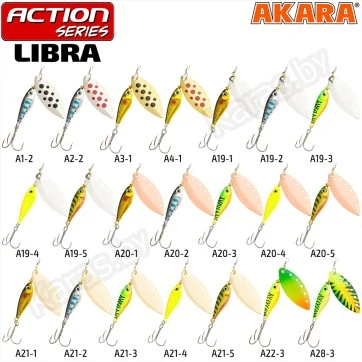 Блесна вращающаяся Akara Libra 2 (8 г)