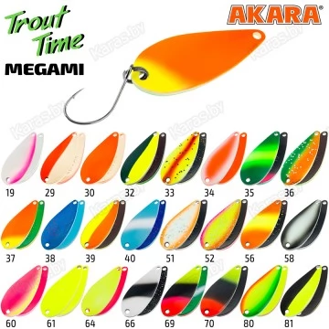 Блесна колеблющаяся Akara Trout Time Megami (3.8 г)