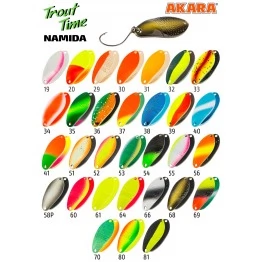 Блесна колеблющаяся Akara Trout Time Namida (3 г)