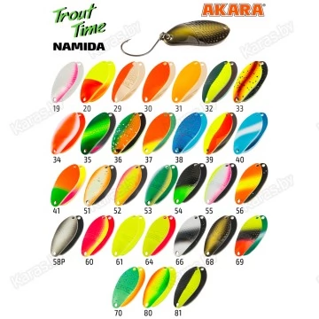 Блесна колеблющаяся Akara Trout Time Namida (3 г)