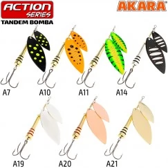 Блесна вращающаяся Akara Tandem Bomba 1/3 (15 г)