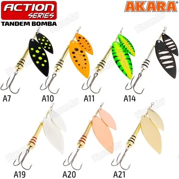 Блесна вращающаяся Akara Tandem Bomba 1/3 (15 г)