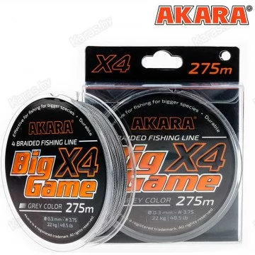 Леска плетёная Akara Big Game Gray 275 м (серый)