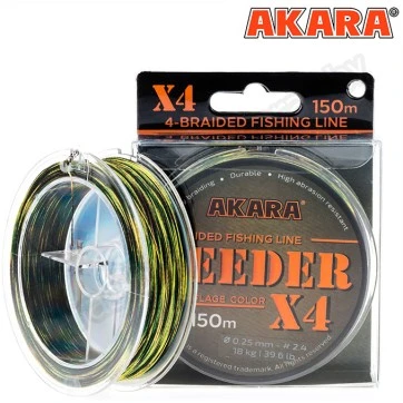 Леска плетёная Akara Feeder X4 150 м (камуфляж)
