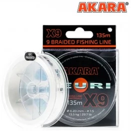 Леска плетёная Akara Teuri X9 135 м (белый)