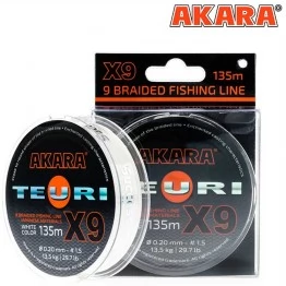 Леска плетёная Akara Teuri X9 135 м (белый)
