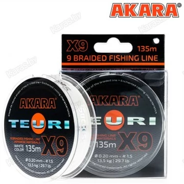 Леска плетёная Akara Teuri X9 135 м (белый)
