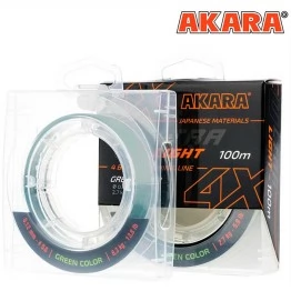 Леска плетёная Akara Ultra Light X4 100м (темно-зеленый)