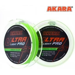 Леска плетёная Akara Ultra Light Pro Green X4 100м (зеленый)