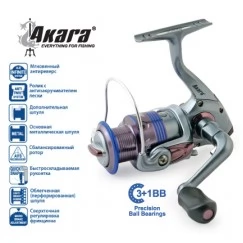 Безынерционная катушка Akara Galeon FG 2000A. 3 ш.п. + 1 р.п.