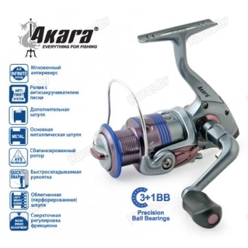 Безынерционная катушка Akara Galeon FG 2000A. 3 ш.п. + 1 р.п.