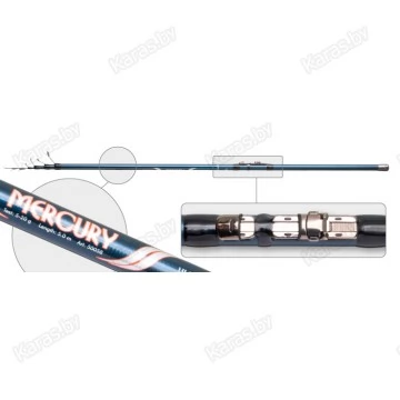 Удочка с кольцами  Akara Mercury Bolognese 50058. 6 м. углеволокно. тест: 5-20 г. 380 г