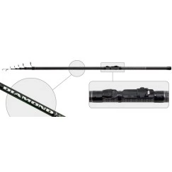 Удочка с кольцами  Akara Diamond Bolo IM7. 4 м. углеволокно. тест: 10-40 г. 170 г