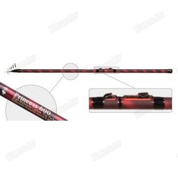 Удочка с кольцами  Akara Princess. 6 м. углеволокно. тест: 5-25 г. 380 г