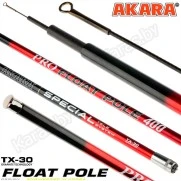 Удочка маховая Akara Float Pole 4 м, углеволокно, тест: 15-35 г, 140 г