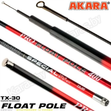 Удочка маховая Akara Float Pole 4 м, углеволокно, тест: 15-35 г, 140 г
