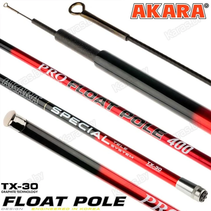 Удочка маховая Akara Float Pole 4 м, углеволокно, тест: 15-35 г, 140 г