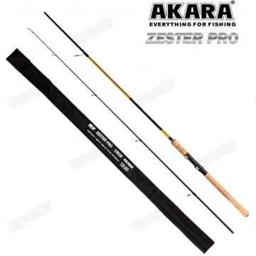 Спиннинг Akara Zester Pro TX-20. углеволокно. 2.4 м. тест: 3-18 г. 150 г