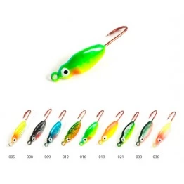 Блесна вертикальная зимняя Akara Ice Lures рыбка с крючком IL001-5-*** (2 шт.) (5гр)