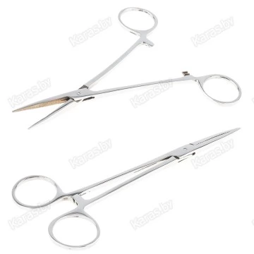 Зажим-корнцанг рыболовный прямой Akara FC-3808 18 см