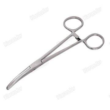 Зажим-корнцанг рыболовный изогнутый Akara FC-3806 15 см