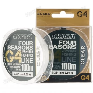 Леска монофильная Akara G4 Four Seasons 100 м